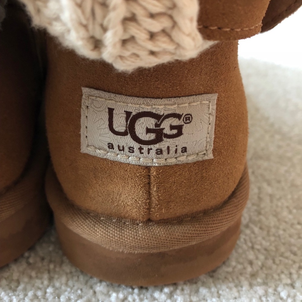 UGG boots with knit detail